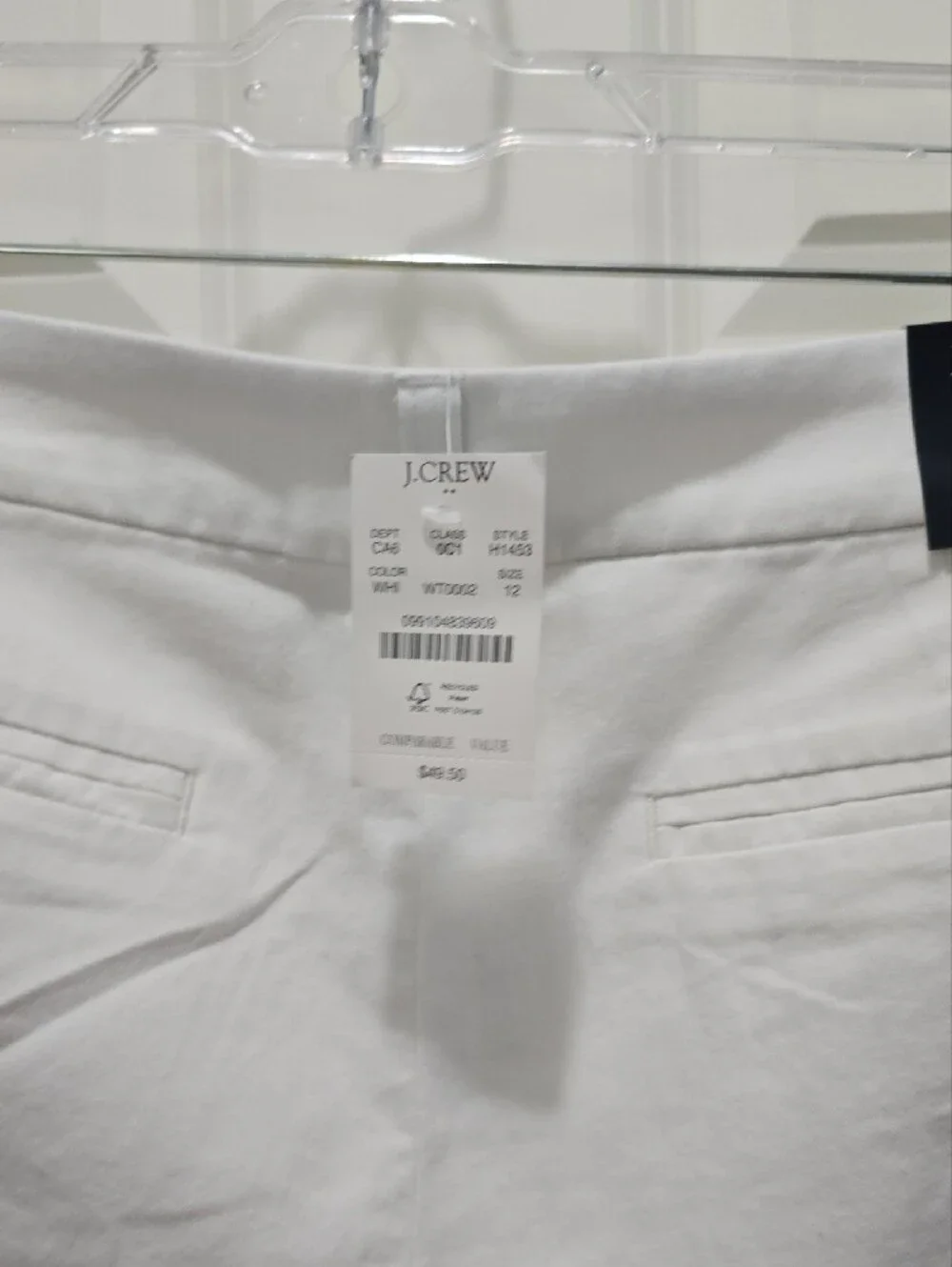 J Crew Classic White Women's Cotton Shorts - Casual Everyday Style